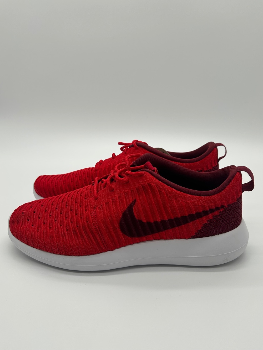 Nike Roshe Two Flyknit Men’s Running Shoes University Red Size 11